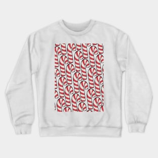 Red candy canes Crewneck Sweatshirt